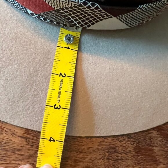 Wool Fedora With Boho Vintage Tie And Buttons main image 6